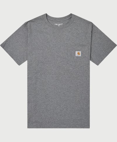 Carhartt WIP T-shirts S/S POCKET TEE I022091 Grey